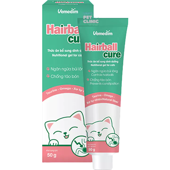 Tiêu Búi Lông Cho Mèo Hairball Cure Tuýp 50g