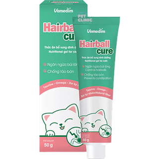 Tiêu Búi Lông Cho Mèo Hairball Cure Tuýp 50g