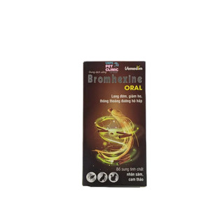 Long Đờm Giảm Ho Thông Thoáng Đường Hô Hấp Chó Mèo Bromhexine