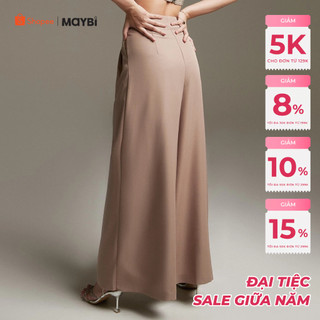 Quần dài Maybi ống rộng lụa lạnh