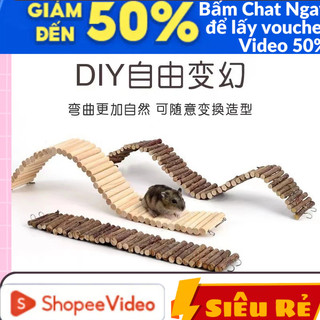 Nhà ngủ cho hamster, nhà ngủ gỗphụ kiện nhà Hamster