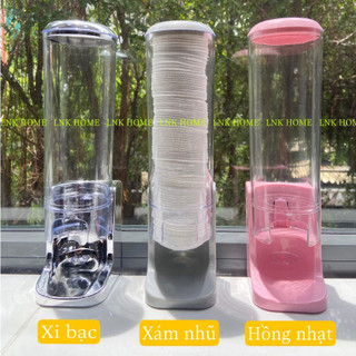 ỐNG ĐỰNG BÔNG TẨY TRANG TẶNG KÈM MIẾNG DÁN TƯỜNG SIÊU DÍNH