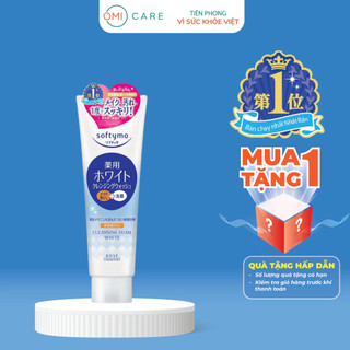 Sữa rửa mặt và tẩy trang tạo bọt dưỡng trắng da softymo kosé