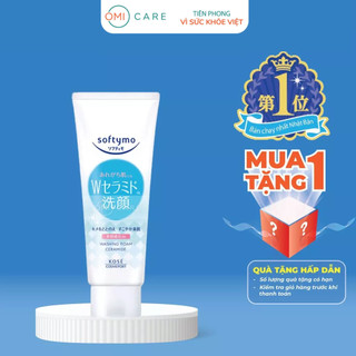 Sữa rửa mặt tạo bọt dưỡng ẩm bổ sung ceramide softymo kose nhật bản