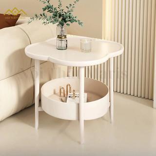 Bàn trà ban công, bàn trà kích thước nhỏ, bàn cà phê khung carbon, bàn cà phê 2 tầng, bàn cà phê kiểu dáng đặc biệt