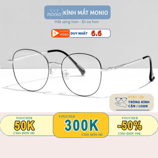 GỌNG KÍNH CẬN THỜI TRANG NAM NỮ  GỌNG KÍNH MONIO EYEWEAR DÁNG VUÔNG BO TRÒN PHỤ KIỆN THỜI TRANG 6606