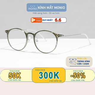 Gọng Kính Tròn Thời Trang Nam Nữ MONIO 8063 Gọng Kính Siêu Nhẹ