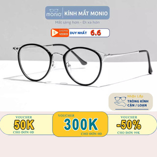 Gọng Kính Tròn Mắt Mèo Nam Nữ MONIO 90029 thiết kế phong cách phụ kiện thời trang