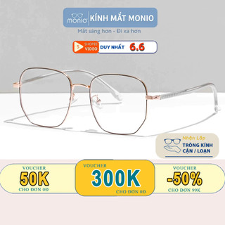 GỌNG KÍNH CẬN THỜI TRANG NAM NỮ GỌNG KÍNH MONIO EYEWEAR DÁNG VUÔNG BO TRÒN THỜI TRANG 8613