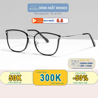 Gọng Kính Cận Mắt Mèo Nam Nữ Monio 9001 Chất Liệu Nhựa Kim Loại Phụ Kiện Thời Trang