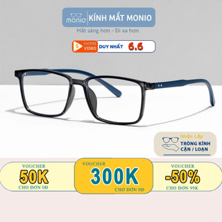 Gọng Kính Mắt Vuông Nam Nữ MONIO K009 Dáng Chữ Nhật Chất Liệu Nhựa TR90