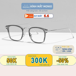 GỌNG KÍNH CẬN THỜI TRANG NAM NỮ  GỌNG KÍNH MONIO EYEWEAR DÁNG VUÔNG BO TRÒN PHỤ KIỆN THỜI TRANG 8803