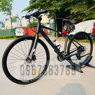 Xe đạp touring dtfly r-380 khung nhôm sơn tĩnh điện chuẩn 6061, phanh dầu shimano mt200,bộ đề shimano 24 tốc độ cao cấp
