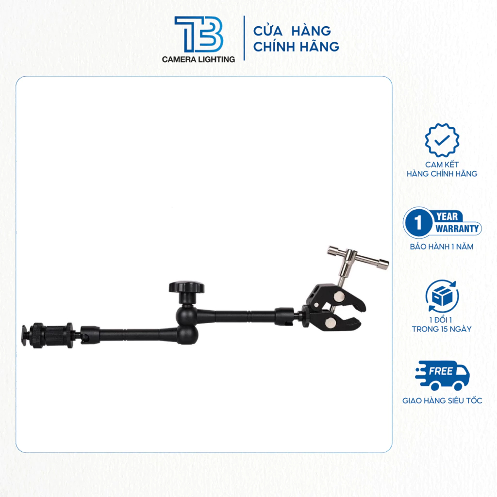 Khớp Nối Đa Năng Magic Arm + Kẹp Hình Càng Cua Mở Rộng Tối Đa 5.5cm