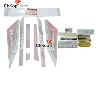 Combo tem xe dream thái lửa chữ nhỏ luôn tem thông số thái hàng zin | bộ 13m chính hãng honda