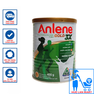 [CHÍNH HÃNG] Sữa Bột Anlene Gold 3X MovePro Hương Vani Hộp 400g (Dành cho người trên 40 tuổi)