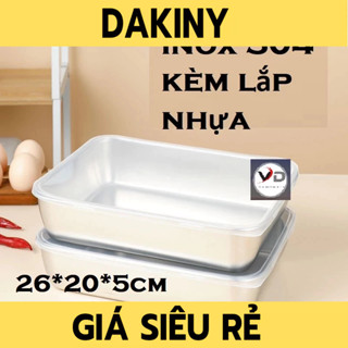 SET 5 HỘP ĐỰNG INOX 304 CÓ NẮP ĐẬY ĐỰNG THỨC ĂN BẰNG  CỠ LỚN, ĐỰNG THỰC PHẨM CAO CẤP CHỐNG RỈ