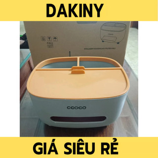 Hộp đựng khăn giấy để bàn thông minh, tiện lợi. Ecoco E2009, đa năng, mẫu mới.