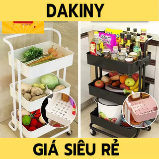 Kệ nhựa 3 tầng, kệ bỉm sữa 3 tầng xe đẩy spa có bánh xe nhựa abs hàng việt nam
