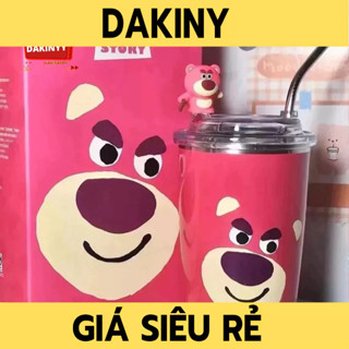 ly giữ nhiệt gấu dâu inox 304 dung tích 450ml hàng chuẩn loại 1 DAKINY giá tốt 1