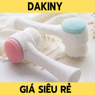 Cọ massage rửa mặt KOREA 2 đầu 3D gai silicon
