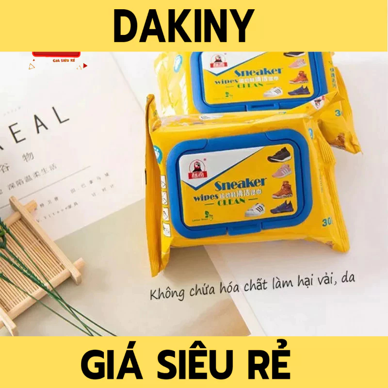 [Có Video] Gói 30 tờ giấy ướt lau giày chuyên dụng