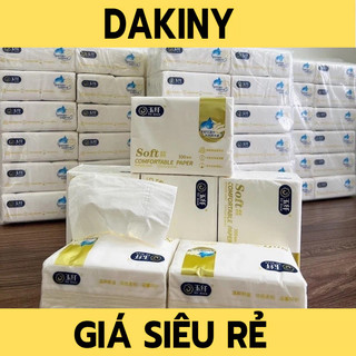 Bịch 12 gói giấy ăn gói rút soft 300 tờ siêu dai trắng đẹp