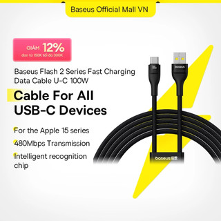 100W Cáp Sạc Baseus Flash Series 2 Tất Cả Sạc Nhanh USB sang Type-C Tương Thích