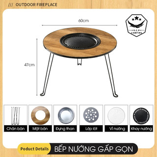 Bếp Nướng Không Khói, Bếp Nướng Than Hoa, Bếp Nấu Lẩu BBQ Than Hoa Không Khói Cao Cấp