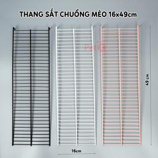 Cầu thang chuồng mèo, chuồng thú cưng bằng sắt dành cho chuồng lắp ghép 16x42cm và 16x49cm