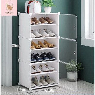 TỦ NHỰA GHÉP THÔNG MINH ĐỂ GIÀY DÉP 6 Ô ( chia ô ) ĐỂ ĐƯỢC 12 ĐÔI GIÀY.