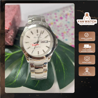 Đồng Hồ Đeo Tay OP 6357 Kim Dạ Quang Cho Nam Tay Nhỏ, Máy Pin Nhật Cao Cấp, 38 mm, Siêu Bền, Mặt Kính Chống Trầy Xước