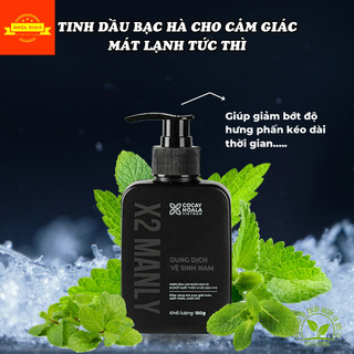 Dung Dịch Vệ Sinh Nam X2 Manly - Gel Vệ Sinh Nam X2 Manly 150ml  - Làm Sạch Khử Mùi Vùng Kín Nam