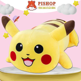 ♥️Sỉ Giá Xưởng♥️Thú Bông PICACHU Nằm , Thú Nhồi Bông PiCaChu Nằm Siêu Dễ Thương Mềm Êm Mịn
