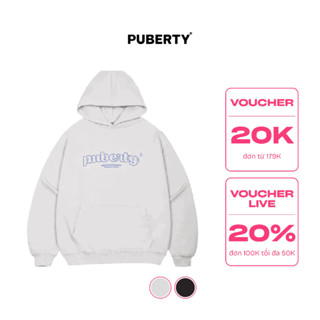 Áo Hoodie Nỉ LocalBrand PUBERTY STROKE LOGO HOODIE
