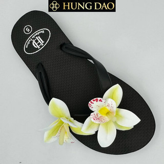 Dép xỏ ngón nữ Hùng Đào hoa lan trẻ trung đi biển đế chống trượt nhiều size & màu