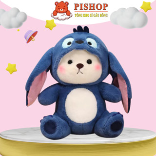 Gấu Bông Lena Cosplay Gấu Stitch, Thú Bông Lena Gấu Xanh Lông Mềm Mịn Siêu To Khổng Lồ Hàng Xuất Khẩu Cao Cấp