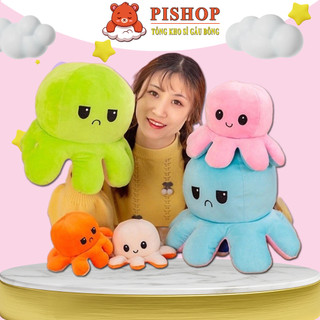 ❤️Sỉ Giá Xưởng❤️ Bạch Tuộc Nhồi Bông Hai Mặt Cảm Xúc To Khổng Lồ, Mực Bông Cảm Xúc, Bạch Tuột Cảm Xúc Loại Đại