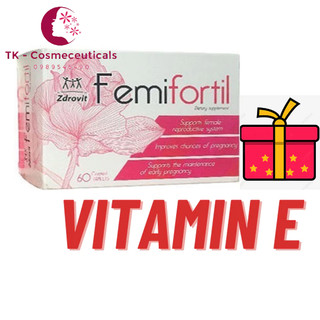 (CHÍNH HÃNG) Viên Uống Bổ Trứng Femifortil Hỗ Trợ Sinh Sản, Tăng Khả Năng Thụ Thai - Hộp 60 Viên