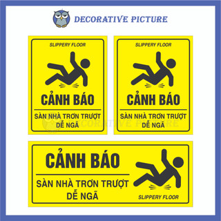 Biển Cảnh Báo Sàn Nhà Trơn Trượt Dễ Ngã - Slippery Floor
