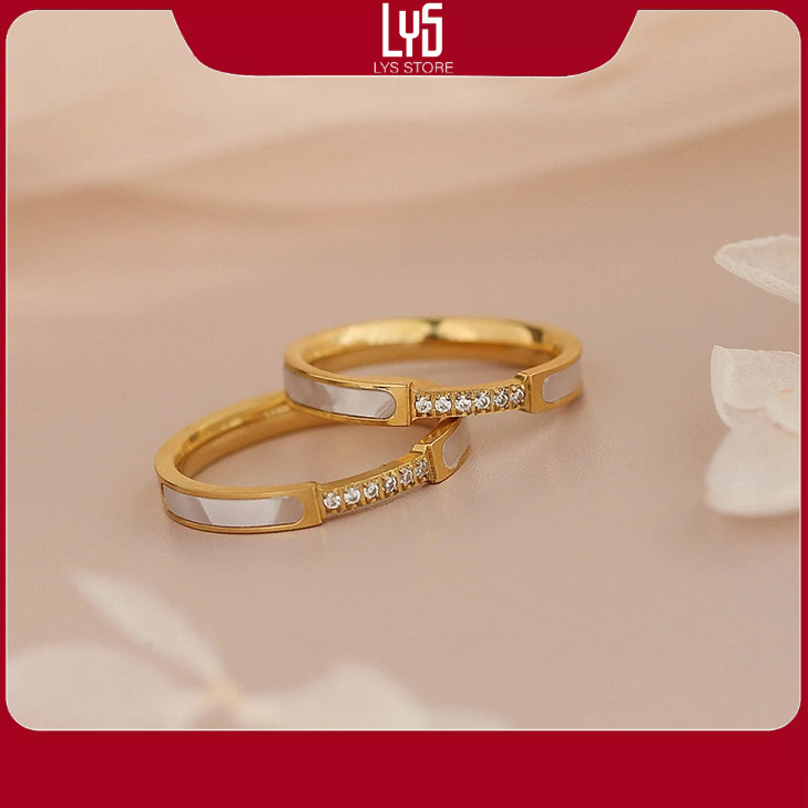 Nhẫn Nam Nữ Dreamy Rose Gold Ring 8020GG Fullbox - Trang Sức Cao Cấp