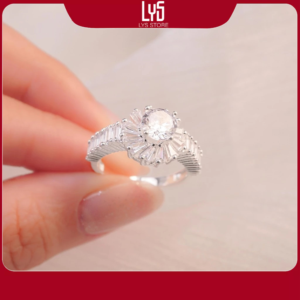 Nhẫn bạc nữ Pan đính đá cá tính Silver Ring Fullbox 8209- Nhẫn Bạc Nữ S925