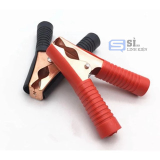 1 cặp kẹp cá sấu 100a mạ đồng 92mm - kẹp ắc quy ô tô