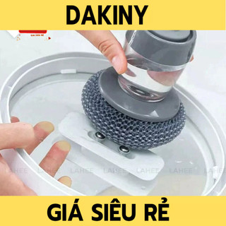 Dụng cụ cọ rửa đa năng, cọ xoong nồi, cọ rửa chén, cọ rửa bát đĩa có bình chứa tiện lợi tiện ích dùng cho nhà bếp