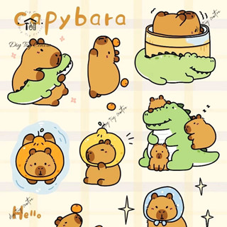 Bộ sưu tập FULL SET các mẫu Hộp Mù Blind Box tượng chuột lang nước capybara mini cute CAPYBARA SHOW