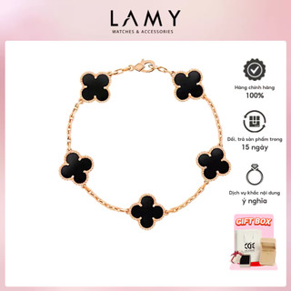 Vòng tay nữ cde dual lucky four leaf flower bracelet rose gold cde2118rg