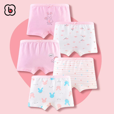 Set 3 Quần lót bé gái BabyloveGO quần chip đùi cho bé chất cotton mềm mịn thoáng mát