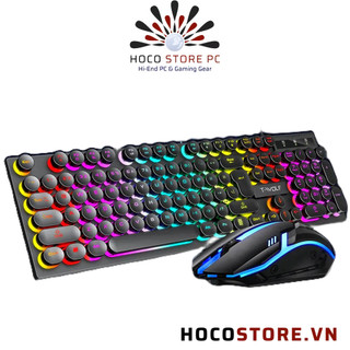 Bộ phím chuột t-wolf tf270, usb, led, 1000dpi, 104 gaming | hoco store pc