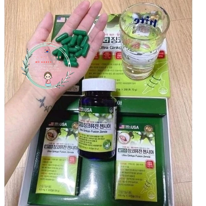 THUỐC BỔ NÃO, HOẠT HUYẾT DƯỠNG NÃO 징코600젠시아 Ultra Ginkgo