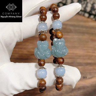 Vòng tay trầm tốc mix hồ ly